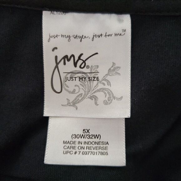 Just My Size Long Sleeve Square Neck Shirt (Size 5X) - Picture 6 of 7